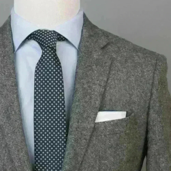 An Ivy Men's Navy Foulard Neck Tie $48 - Picture 2 of 4